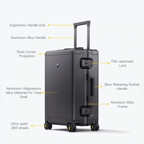 Level 8 Gibraltar Aluminum Carry-On 20" - Picture 8 of 9